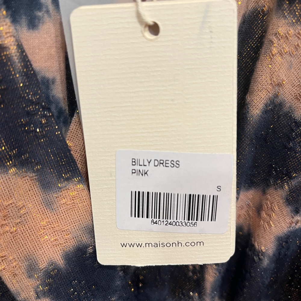 Tie-Dye Long Sleeve Maxi Dress in Blush and Black - Picture 10 of 10